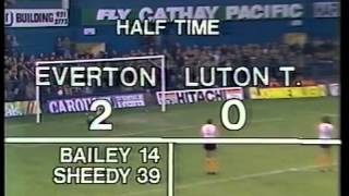 Everton 50 Luton Town 198283 [upl. by Navnod]