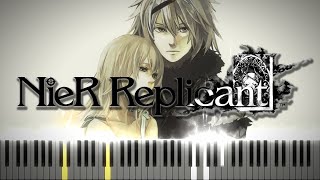 Snow in Summer NieR Replicant  Synthesia  Piano Tutorial [upl. by Hisbe]