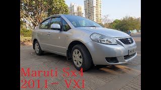 Maruti Sx4 2011 Model  Petrol Vxi  Facelift Version with refined engine Hindi Review [upl. by Moureaux]