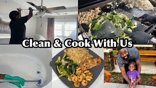 CLEAN amp COOK WITH US HIBACHI AT HOME EXTREME CLEANING MOTIVATION [upl. by Alley65]