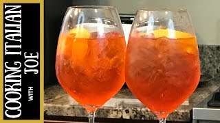 Aperol Spritz Italian Cocktail  Cooking Italian with Joe [upl. by Astred]