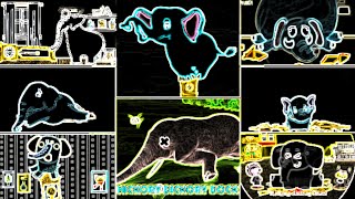 HICKORY DICKORY DOCK  ELEPHANT PARTY  NEON OUTLINE EFFECTS TUTORIAL [upl. by Gimpel75]