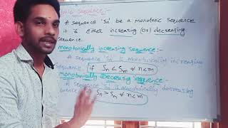 Monotonic sequence definition class 4 unit 1Real analysis theorem on monotonic sequence [upl. by Nadya]