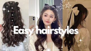 6 easy hairstyles ✨ hairstyle fypシ viral explore views [upl. by Marolda772]