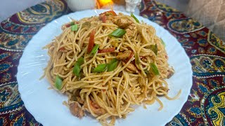 Chicken amp Vegetable Spaghetti RecipeQuick amp Delicious Chicken SpaghettiCook With Wardha110 [upl. by Anyar]