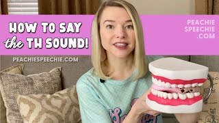 How to say the TH sound voiceless by Peachie Speechie [upl. by Norahs]