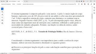 ATIVIDADE 1  ANATOMIA HUMANA  542024 [upl. by Infeld660]