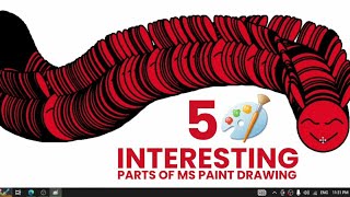 5 Interesting Parts of Ms Paint Drawing mspaint paint [upl. by Ilsa]