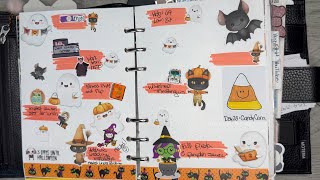 Halloween Week Planner Flip Thru [upl. by Ashatan]