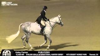 Kelley Farmer amp Publicized Round 2 100000 USHJA International Hunter Derby HITS Thermal [upl. by Yssim507]