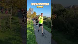 Parkrun slow motion running 🤩🤩🤩 [upl. by Enelrac]