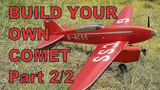 MinimumRC De Havilland 88 Comet Racer Kit Build Part 2 of 2 [upl. by Ailiec]