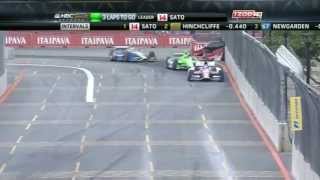 Sao Paulo Indy 2013  Epic Finish  IZOD IndyCar 2013 [upl. by Anohsal]