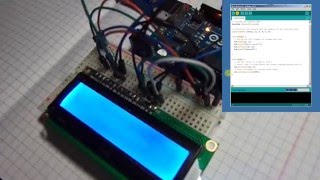 DIY LCD 1602 Blue Blacklight Arduino [upl. by Kallman]