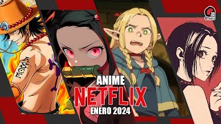 Estrenos de ANIME en NETFLIX en Enero 2024  Rincón Otaku [upl. by Junno]