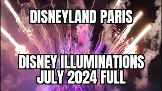 Disneyland Paris  Disney Illuminations  July 2024 Full Vertical [upl. by Jourdain]