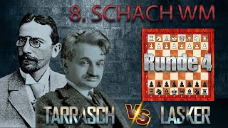 Siegbert Tarrasch Vs Emanuel Lasker 🏆 8 Schach WM Düsseldorf 1908 🏆 C66 Berliner Verteidigung 578 [upl. by Mcroberts]