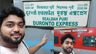 শিয়ালদহপুরী দুরন্ত এক্সপ্রেস  3AC Journey  22201 Puri Duronto Express  Sealdah To Puri [upl. by Wilmette]