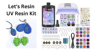 Lets Resin UV resin starter kit with light  Great for Beginners [upl. by Pegasus]