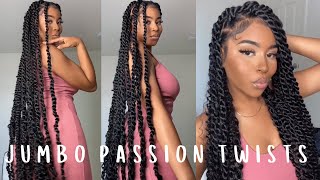 detailed How To Jumbo Passion Twists  SUPER EASY amp BEGINNER FRIENDLY [upl. by Branden]