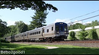 MetroNorth Harlem Line Trains at the Kensico Cemetery NY [upl. by Oned]