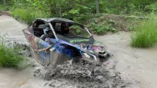 CanAm Maverick X3 XMR Turbo RR and KRX 1000 Mudding [upl. by Buonomo]