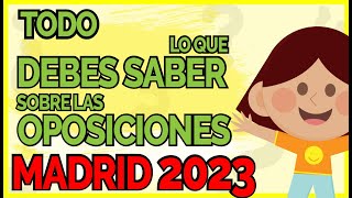 ⚠ TODO lo que debes saber sobre las Oposiciones de Secundaria en Madrid 2023 [upl. by Eugenius]