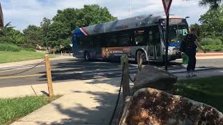 WMATA Metrobus 2011 New Flyer XDE40 quotXcelsiorquot Hybrid 7088 on the J4 [upl. by Bocyaj]