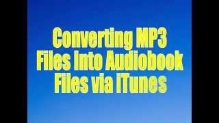 Converting MP3s to Audiobook Files in iTunes  Rod Machado Products [upl. by Natan807]