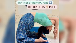 Preparatory Stretches before trying Kapotasana Pose 🧘🏻‍♀️🙏🏻 [upl. by Solohcin413]