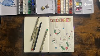 Plan With Me  December 2024 Bullet Journal Set Up [upl. by Pul]