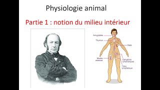 physiologie animale s4  01 notion du milieu intérieur [upl. by Drofwarc]