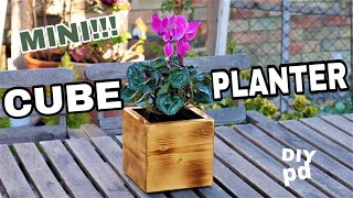 Cube Flower Planter Box  Mini DIY Garden Planter Box  DIY Decor Ideas [upl. by Bohlen]