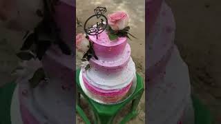 Three Tier Flower Cake [upl. by Ajiram]