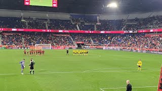 Ny red bulls vs Columbus Crew Penalty shootout in the playoffs viking army pov [upl. by Kirbee]