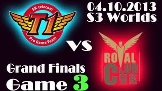 RYL vs SKT T1  Royal Club vs SK Telecom T1 Game 3  Finals of Season 3 World Championship  S3 VOD [upl. by Ellerol]