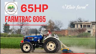 🚜klair farm🚜FARMTRAC 6065 CRDI 4x4 65HP [upl. by Leuas]