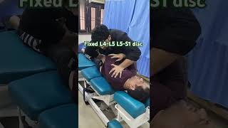 Fixed L4L5 L5S1 disc spinechiropractic physiotherapy discpain painreliefcenter [upl. by Bethany]