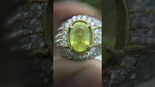 Sphene ring perak 19 700k nego [upl. by Rabassa]