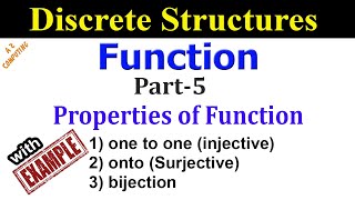 Properties of Function Injective Surjective and Bijective Functions [upl. by Danforth]