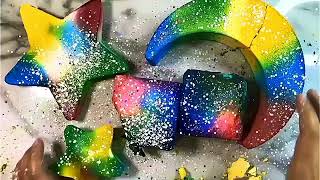 Colourful Dyed Gym chalk Crumbling oddlysatisfying gymchalkcrush asmrsounds stressrelief asmr [upl. by Shanan]