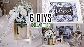 💖6 DIYS DOLLAR TREE GLAM CHIC SPRING BRIDAL DECOR 💖 Olivias Romantic Home [upl. by Aiasi]