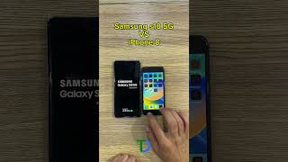 Samsung s10 5G vs iphone 8 speed test speedtest [upl. by Nev]