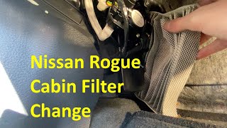 How to Replace Cabin Air Filter 2023 Nissan Rogue SV AQ1278C [upl. by Gaven]