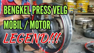 Bengkel Press Velg Racing amp Jari  Jari Di Kota Tangerang [upl. by Sibella]