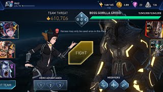 Sub Boss GORILLA GRODD is Down 🦍 League Raid Event Fights ☠️ InJustice 2 Mobile Gameplay [upl. by Dera885]