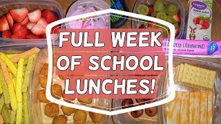 School Lunch Ideas for Kids 2018  What He Ate  Week 10 [upl. by Darren]