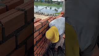 Bricking wall subscribe amazingconstruction interiordesign youtubeshorts constructionwork [upl. by Ennaeed]