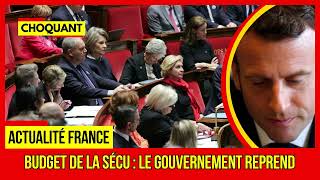 URGENT Budget de la Sécu le gouvernement reprend Plus dactualités france Sur TF1 [upl. by Lainahtan295]