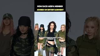 How Each Aespa Member Joined SM Entertainment [upl. by Eyt]